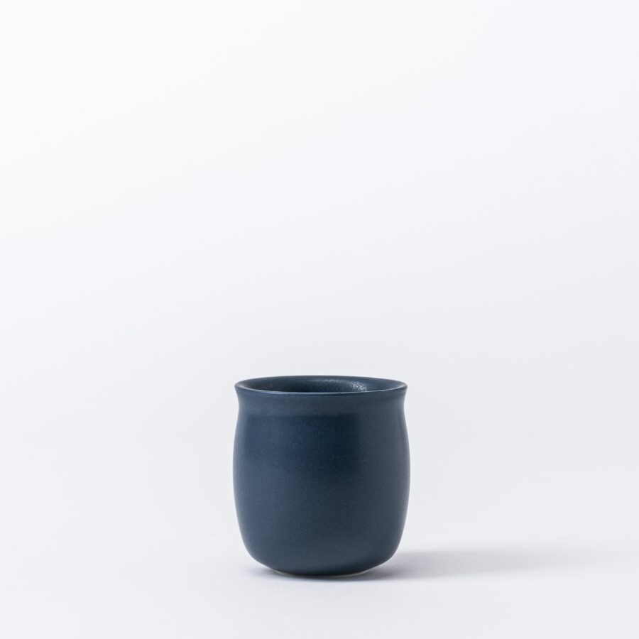 Set of 2 Small Twilight Blue Cups - Mini Ceramic Sippers